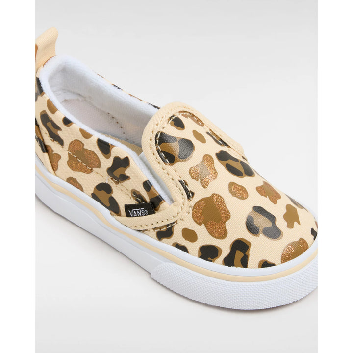 Vans Slip On Velcro Peuter Schoenen Leopard Glitter The Breeze Boardshop